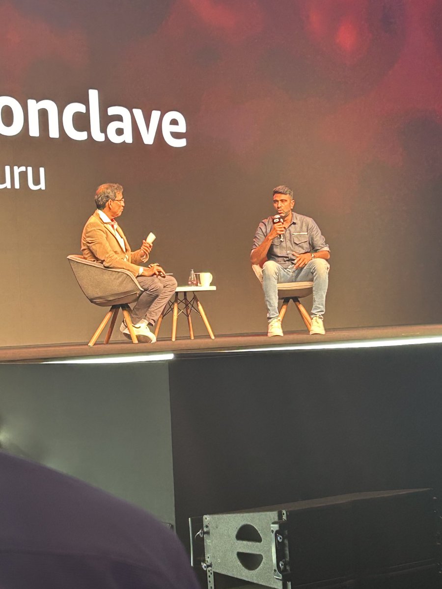 dps211's tweet photo. #awsaiconclave ⁦@bhogleharsha⁩ ⁦@ashwinravi99⁩ talking data and AI and cricket https://t.co/11tZUKH6GC