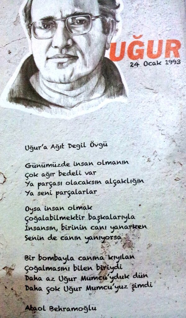 Uğur'a Ağıt Değil Uğur'a Övgü. #UğurMumcu