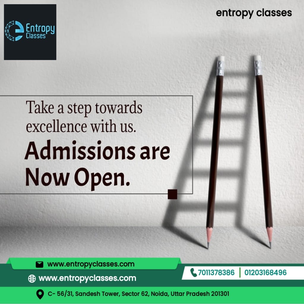 ClassesEntropy's tweet image. At Entropy Classes, we prioritize personalized learning, offering expert guidance and dedicated attention to nurture their unique potential #entropyclasses #noidacity  #motivation #physics #chemistry #biology #math #success #virals