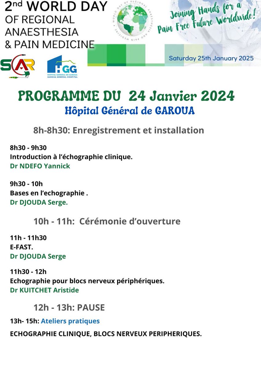 First day program: Ultrasound Club😃
<a href="/MinsanteCMR/">MinsanteCameroun</a>
#WDRAPM25