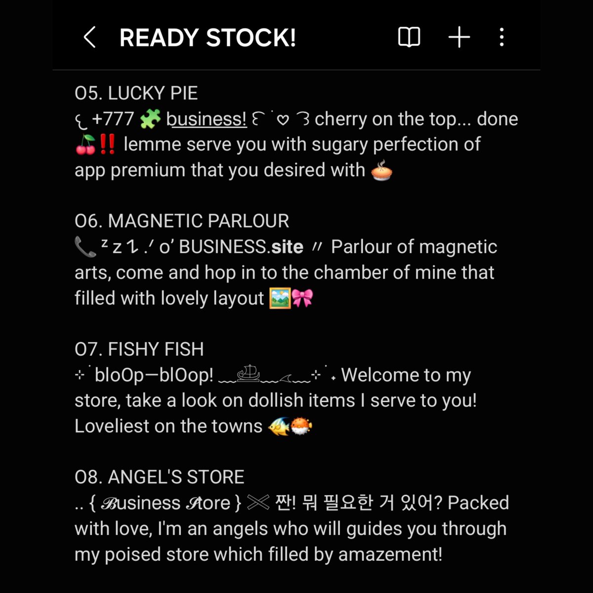 Help retweet, please? Thank you ♥

Halo, teman – timun. Janu membawa 8 full biography READY STOCK, nih!  Bisa dipakai untuk BA, RP, dan CA. Boleh disunting juga dengan kata yang diinginkan!

Price: 3.OOO / each. QRIS available!

#zonauang #zonaba #zonajajan