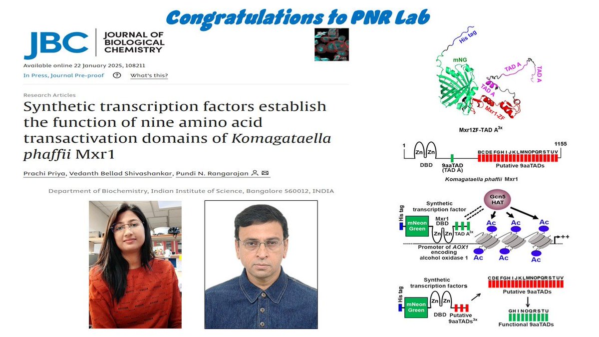 The Biochemical Society (@bics_iisc) on Twitter photo BICS Congratulate PNR lab for their new publication. For details, check below. <a href="/pnriisc/">PUNDI RANGARAJAN</a> BICS Congratulate PNR lab for their new publication. For details, check below. <a href="/pnriisc/">PUNDI RANGARAJAN</a>