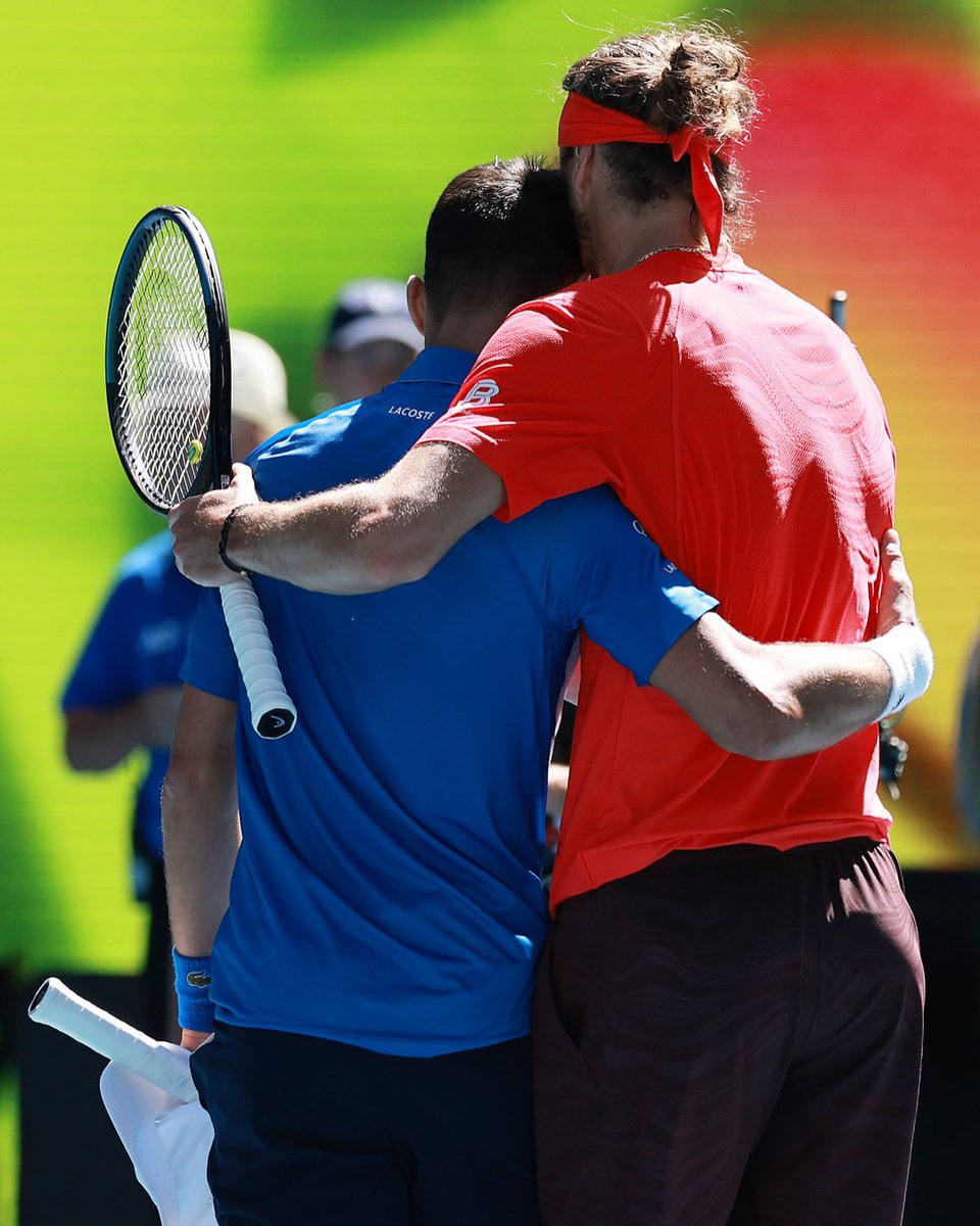 usopen's tweet photo. A mutual respect in Melbourne. https://t.co/7e1gV9XDtc