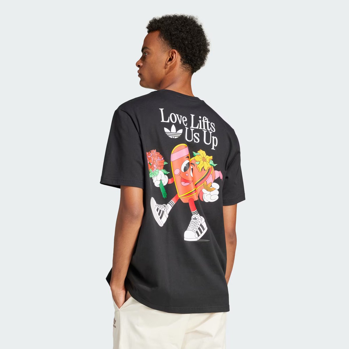 Now available on adidas US. adidas Originals Love Lifts Us Up