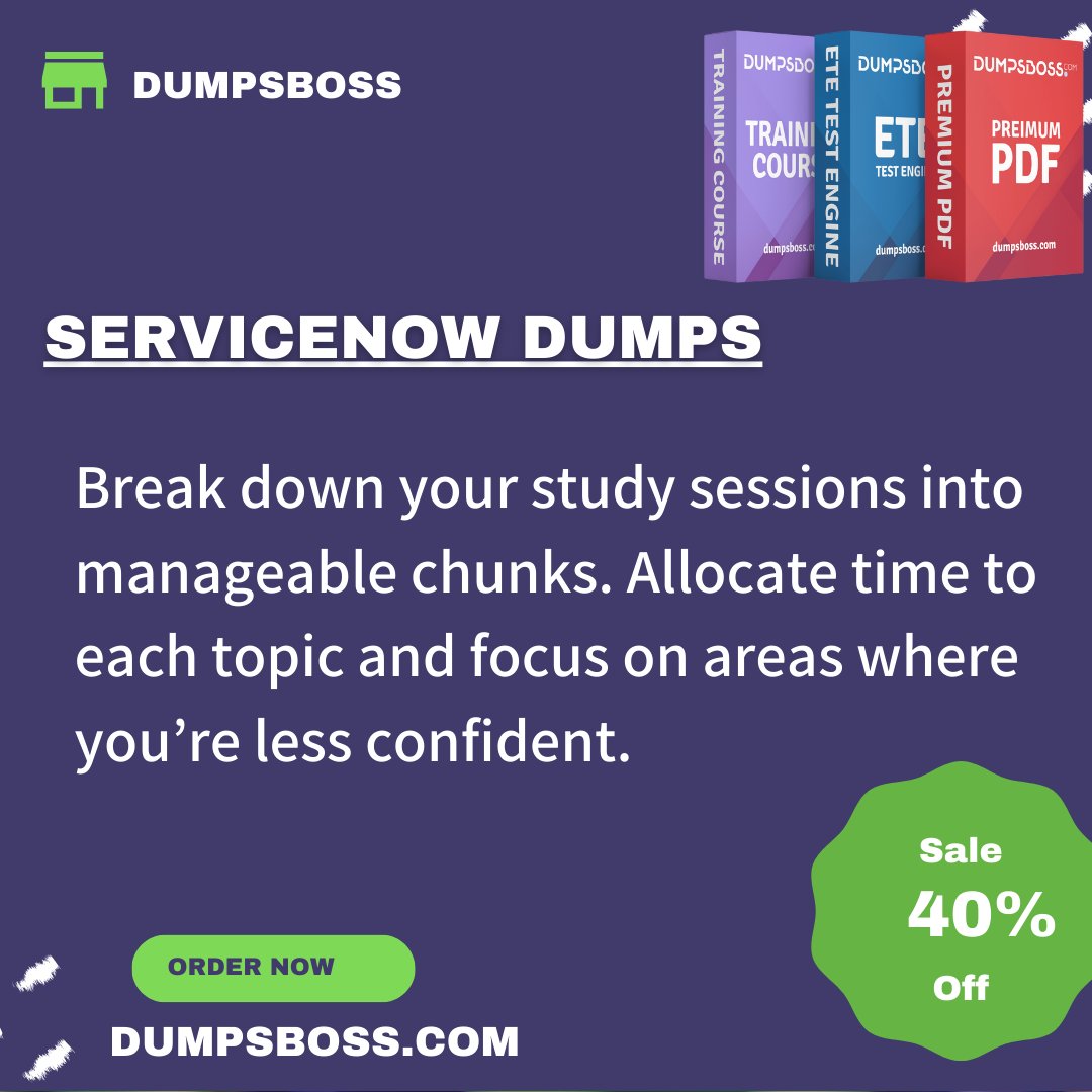 echobnlaze's tweet photo. Unlock your career potential with DumpsBoss! Get access to ServiceNow Dumps that are tailored for success. 💯
📚 Realistic questions ⚡ Instant download 🛠️ Expert preparation.
https://t.co/gMFU3Spr8w https://t.co/tej41cYVYP