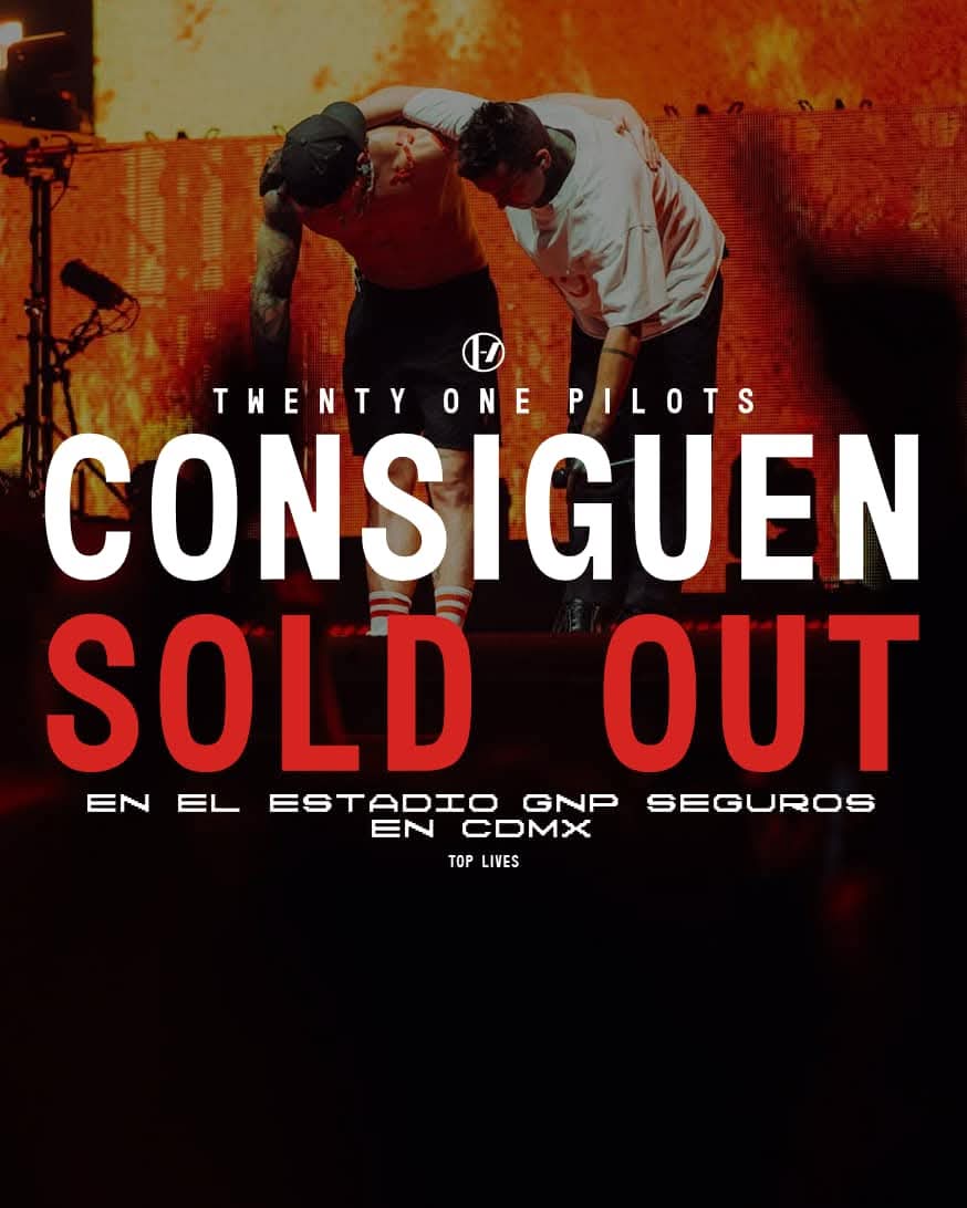 toplives1's tweet photo. Twenty One Pilots consigue el SOLD OUT en el estadio GNP SEGUROS de la Ciudad de México a tan solo un mes de su presentación.

Esto lo convertirá en el espectáculo más grande y época de toda su carrera pues será su presentación en solitario más grande estando ante 65,000 personas https://t.co/wn6EgJYafi