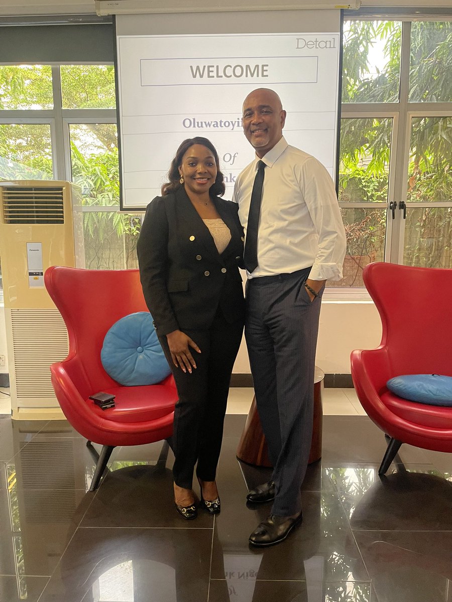 JemideAyuli's tweet photo. My partners; Temidayo Ajayi and Olawunmi Alade, and I hosted Toyin Tina, Group Head Energy, First Bank Plc at our offices DCS Place recently. 

Toyin is a repository for Oil &amp; Gas finance in Africa. 

It was a pleasure to gain insights https://t.co/aRAbtGwI54