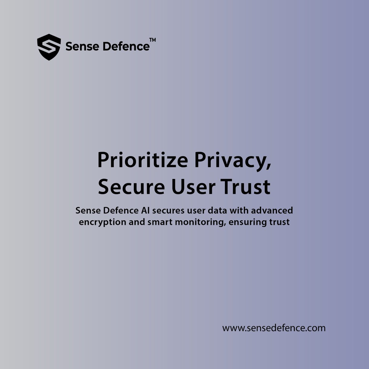 sensedefenceltd's tweet image. Sense Defence AI safeguards data with advanced encryption and monitoring. 

zurl.co/0U6TR 

#DataPrivacyFirst #SecureUserInfo #SenseDefenceAI