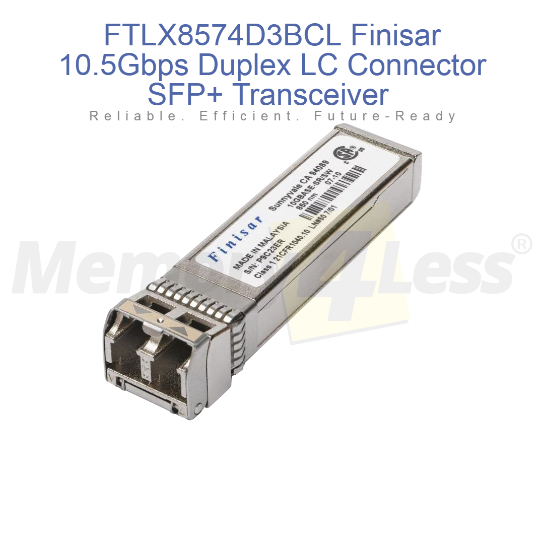 Memory4Less's tweet photo. FTLX8574D3BCL Finisar 10.5Gbps SFP+ Transceiver #FTLX8574D3BCL
Order Now: https://t.co/mJub9pal37
YT Video: https://t.co/khLF7sRff2
#FTLX8574D3BCL #Finisar #SFPPlus #FiberOptics #10Gbps #NetworkSolutions #MultiModeFiber #10GBaseSR #HighSpeedConnectivity #NetworkingTechnology https://t.co/L3zBJuFNRH