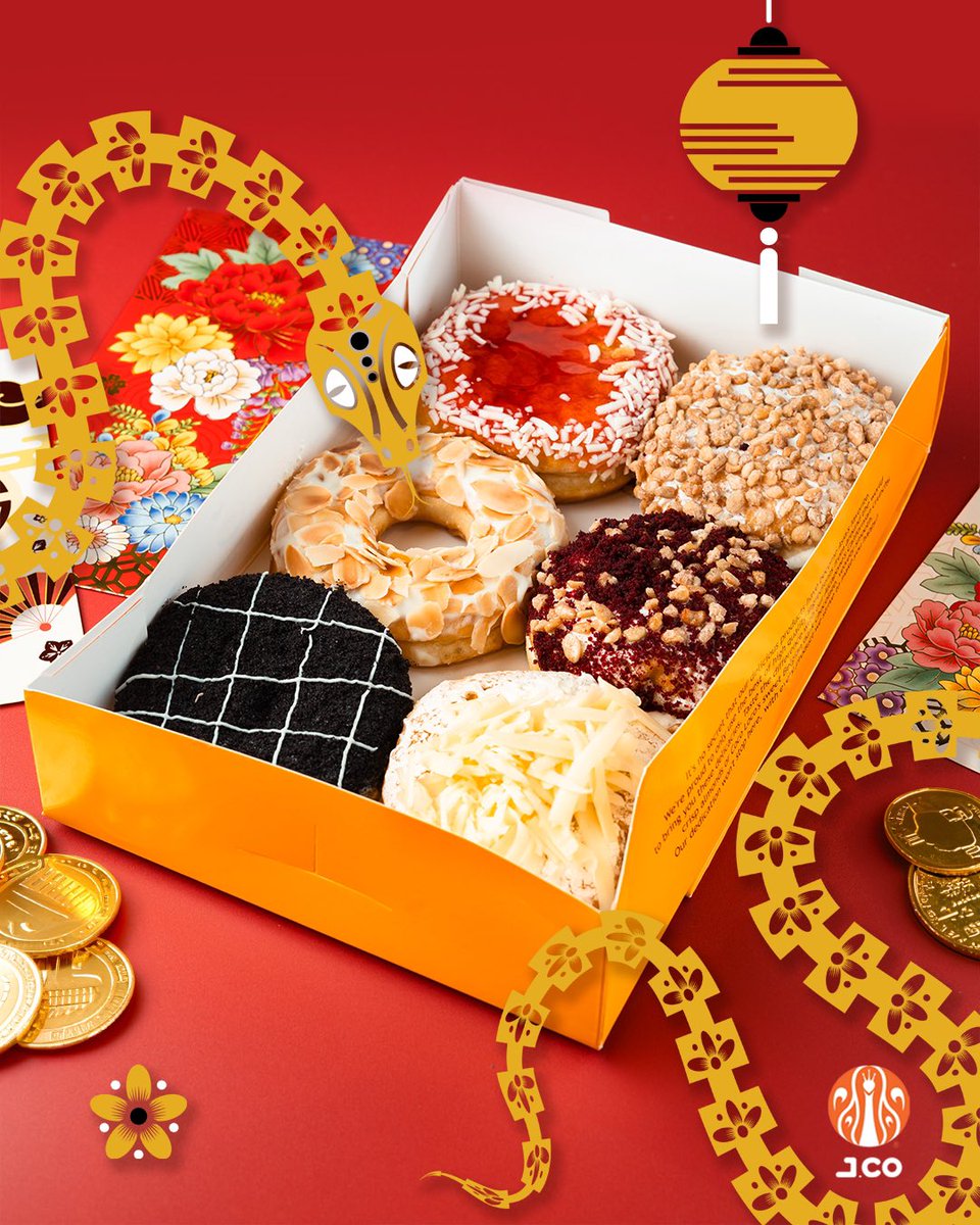JcoPHtweets's tweet image. Tasssstyyy!

Sssweeten up your CNY celebration with our special half dozen pre-assorted set for only Php 228 from January 22-28, 2025! (Weekdays only)

#ILoveJCO
#CNY2025
#ChineseNew Year