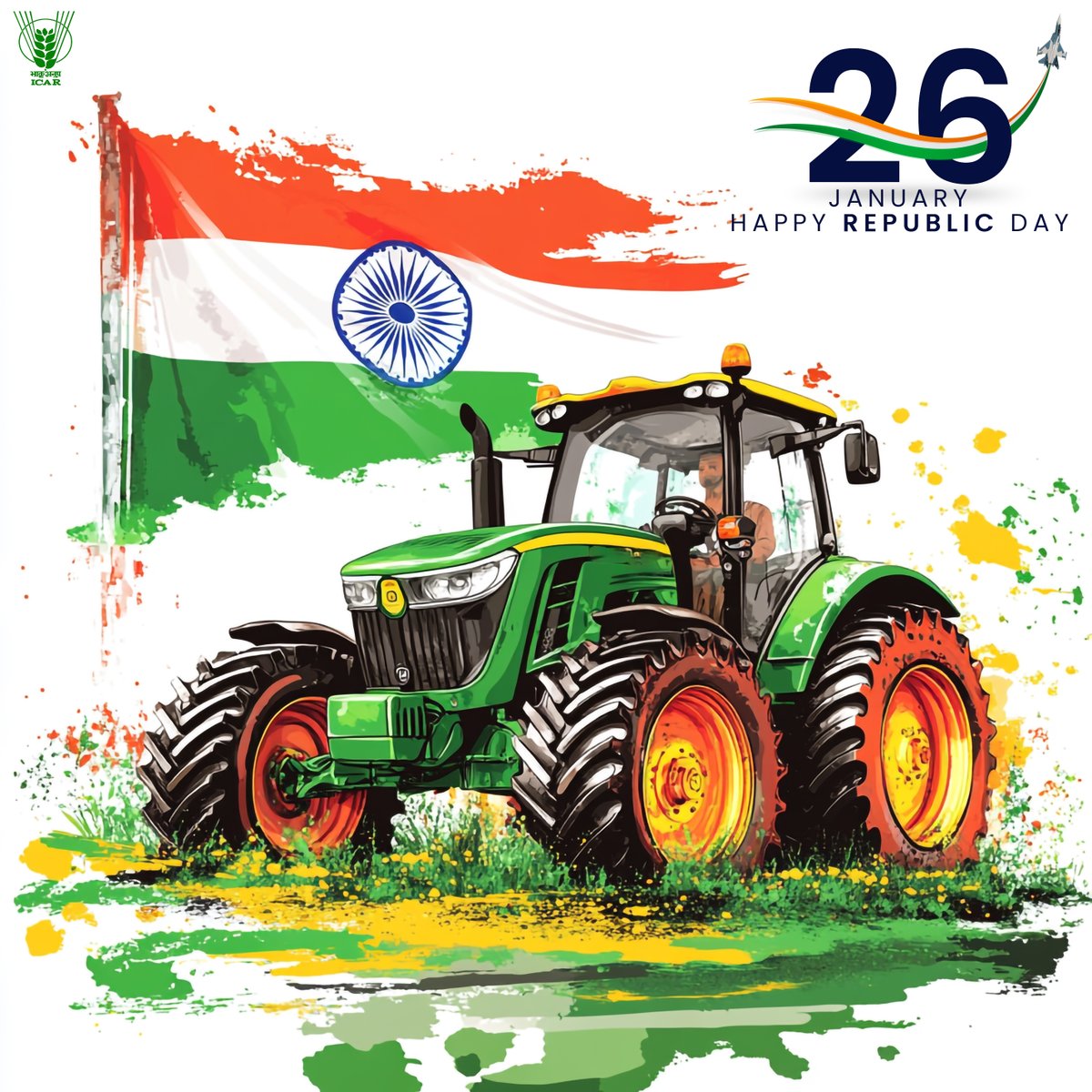 Indian Council of Agricultural Research. (@icarindia) on Twitter photo Happy Republic Day
#HappyRepublicDay #OneICAR #ICAR <a href="/PMOIndia/">PMO India</a> <a href="/ChouhanShivraj/">Shivraj Singh Chouhan</a> <a href="/PIB_India/">PIB India</a> <a href="/AgriGoI/">Agriculture INDIA</a> <a href="/mygovindia/">MyGovIndia</a> Happy Republic Day
#HappyRepublicDay #OneICAR #ICAR <a href="/PMOIndia/">PMO India</a> <a href="/ChouhanShivraj/">Shivraj Singh Chouhan</a> <a href="/PIB_India/">PIB India</a> <a href="/AgriGoI/">Agriculture INDIA</a> <a href="/mygovindia/">MyGovIndia</a>