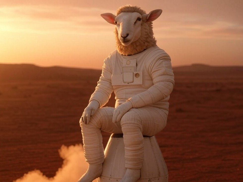 Sheep_the_Goat_'s tweet photo. 🚀 The journey has just begun, and $SHEEP is ready to take off! Be part of something extraordinary—let’s aim for the stars and beyond. 

Join the Sheep and be the G.O.A.T. 

#SheepTheGoat #mars #ElonMusk https://t.co/lBSXdUWqKd