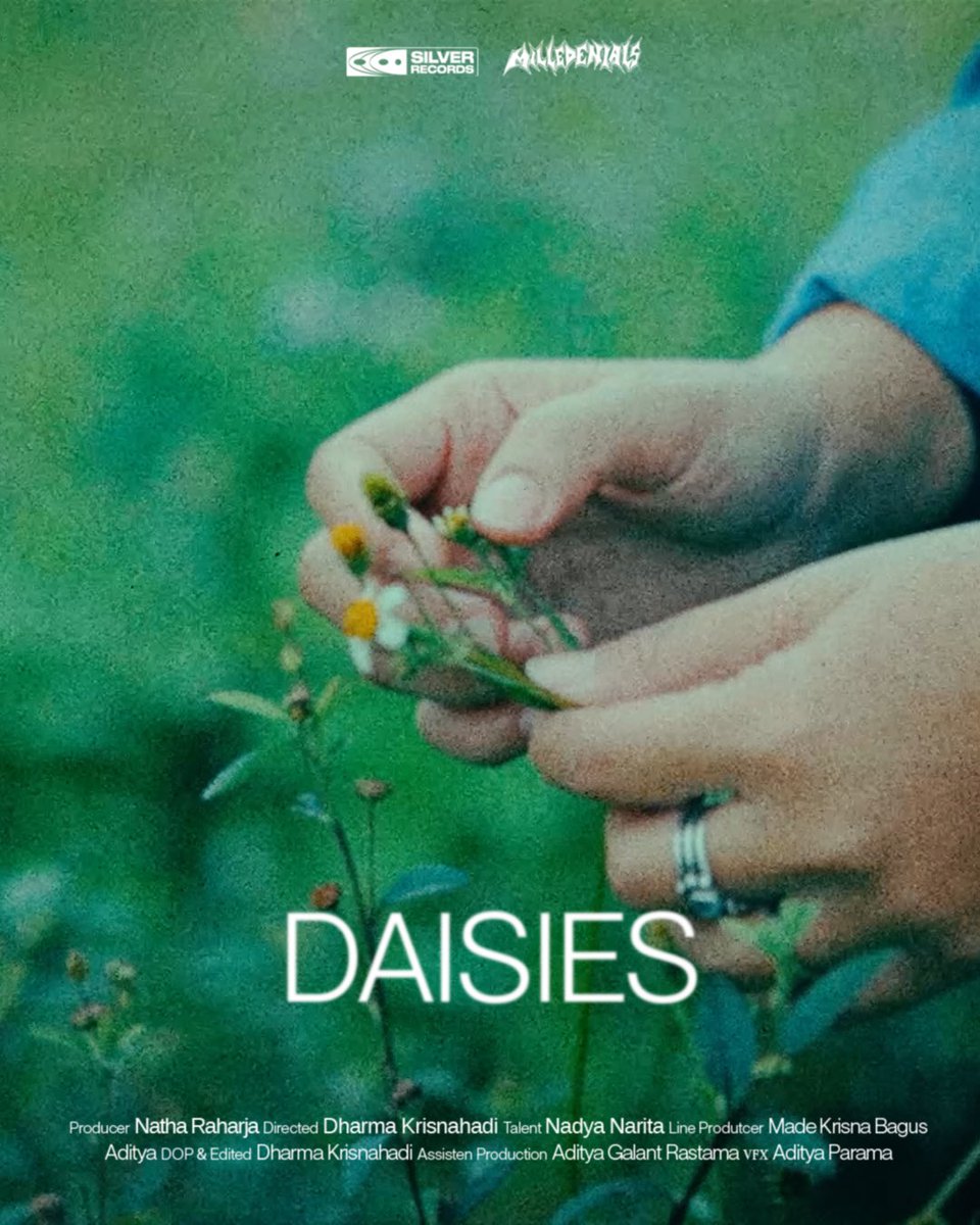 milledenials's tweet photo. 'DAISIES' OUT NOW 🌼✨️

The lyrics video is live now on YouTube, directed by @dharmakrisnahadi

'It's Terrifrying and It's a Shame' out on February 21st, 2025. 🤍💿 https://t.co/hK4EQ1ueFz