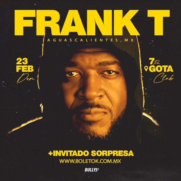 🇲🇽 México: 21 de feb. en DF, 22 de feb. como invitado de #chojin y 23 de feb. en Aguascalientes.
boletok.ordenaboletos.com.mx/musica/frank-t…