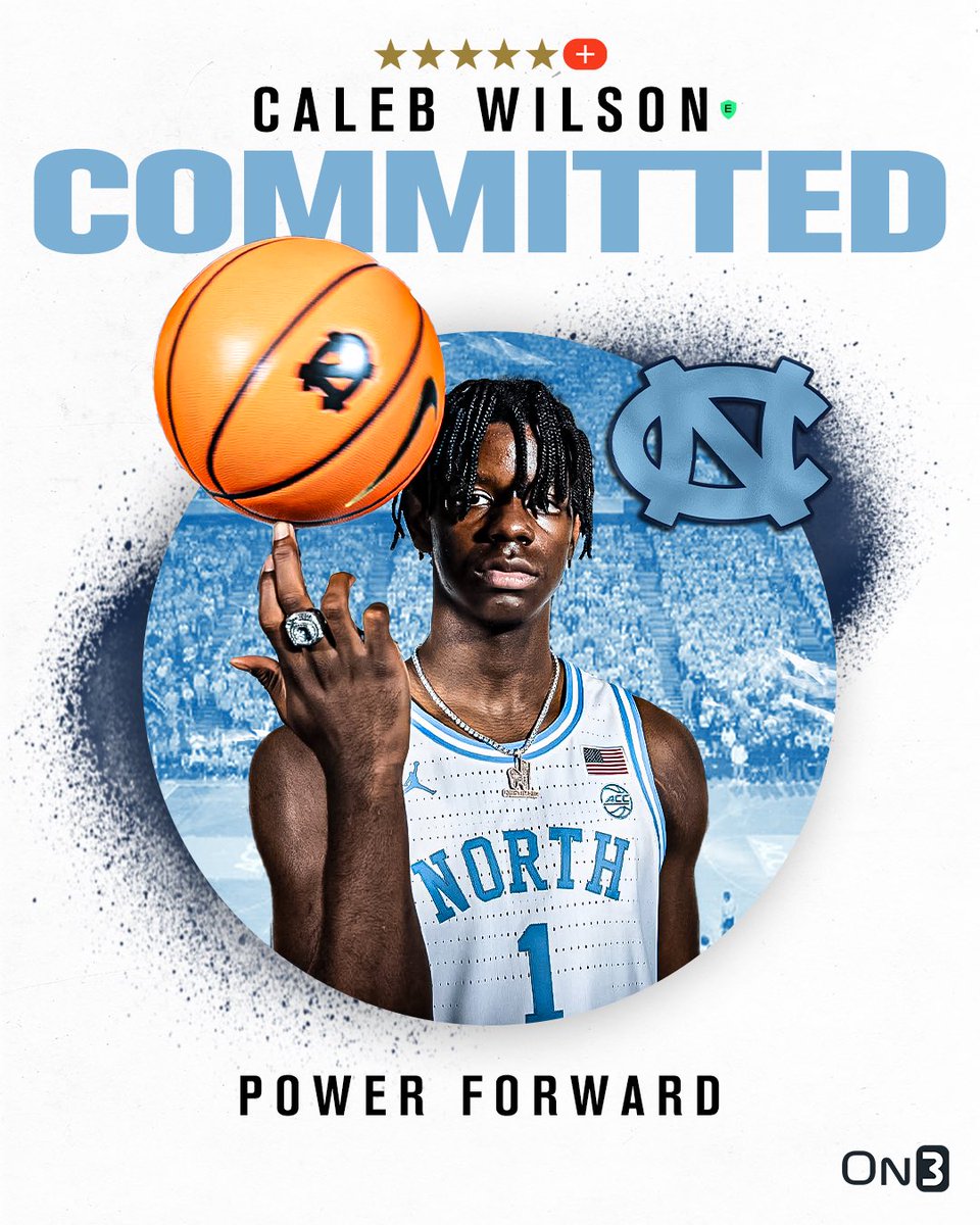 🚨BREAKING🚨 Five-Star Plus+ PF Caleb Wilson has committed to North Carolina🐏

Read: on3.com/news/caleb-wil…