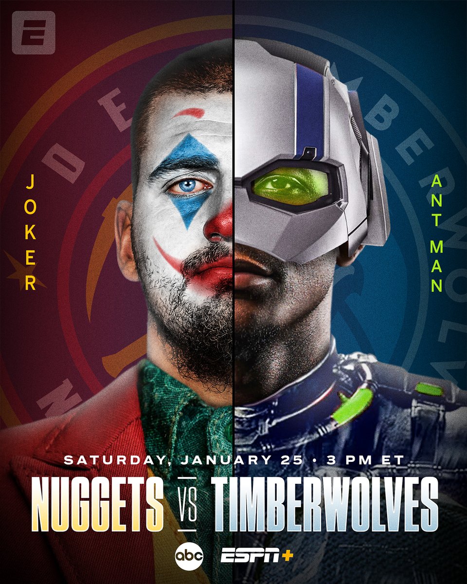 Joker vs. Ant Man in a playoff rematch 🃏🐜 #NBARivalsWeek 

📺 Saturday at 3 PM ET on ABC/ESPN+