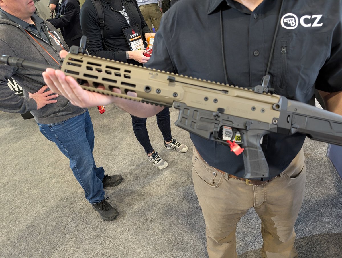 historicfirearm's tweet image. Got a look at the product improved CZ Bren, the Bren 3. New upper, forend bolt design and stock. 

#Shotshow2025 #ShotShow