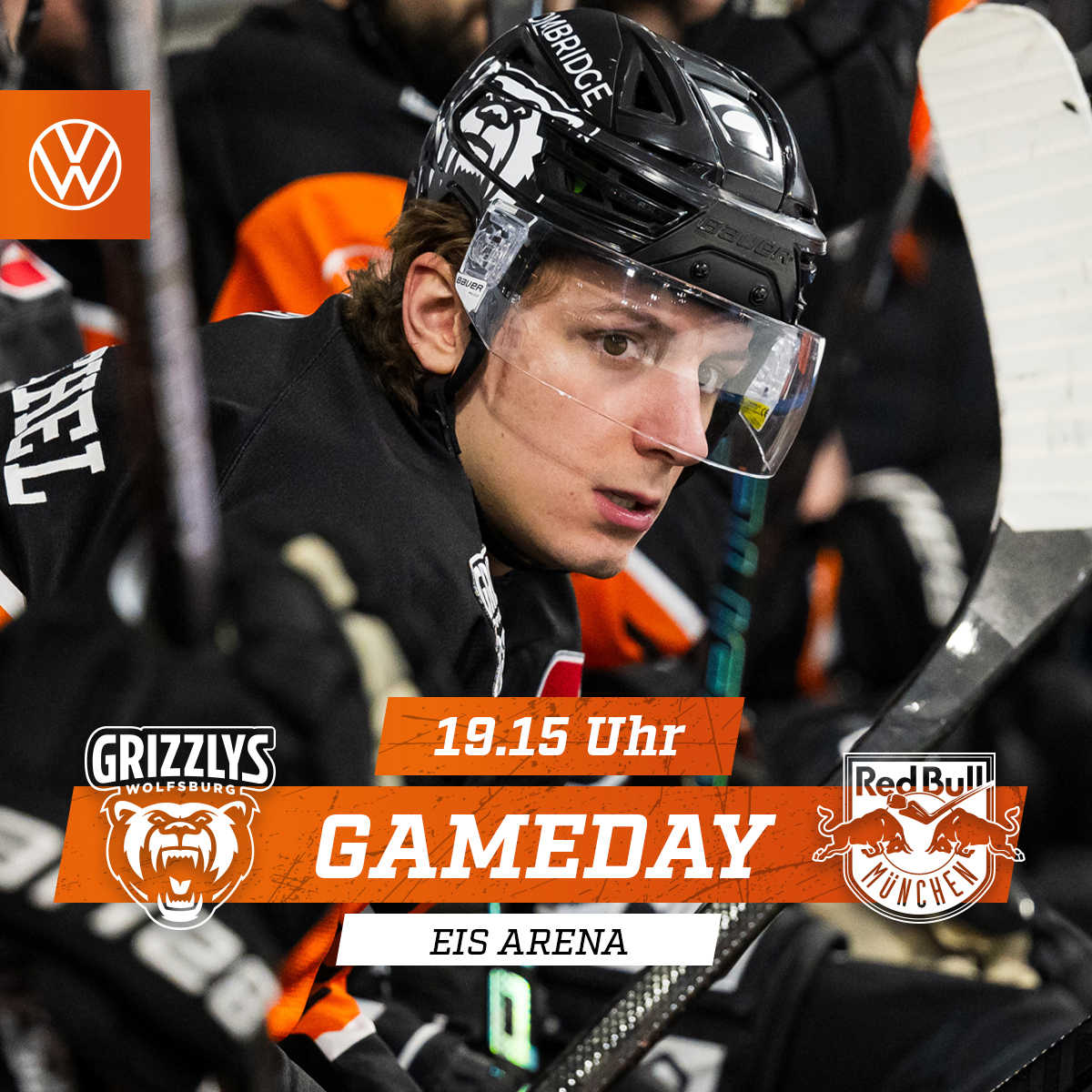 Spieltag 40/52. 

Heute live bei DF1 und wie immer bei Magenta Sport. 
#grizzlys