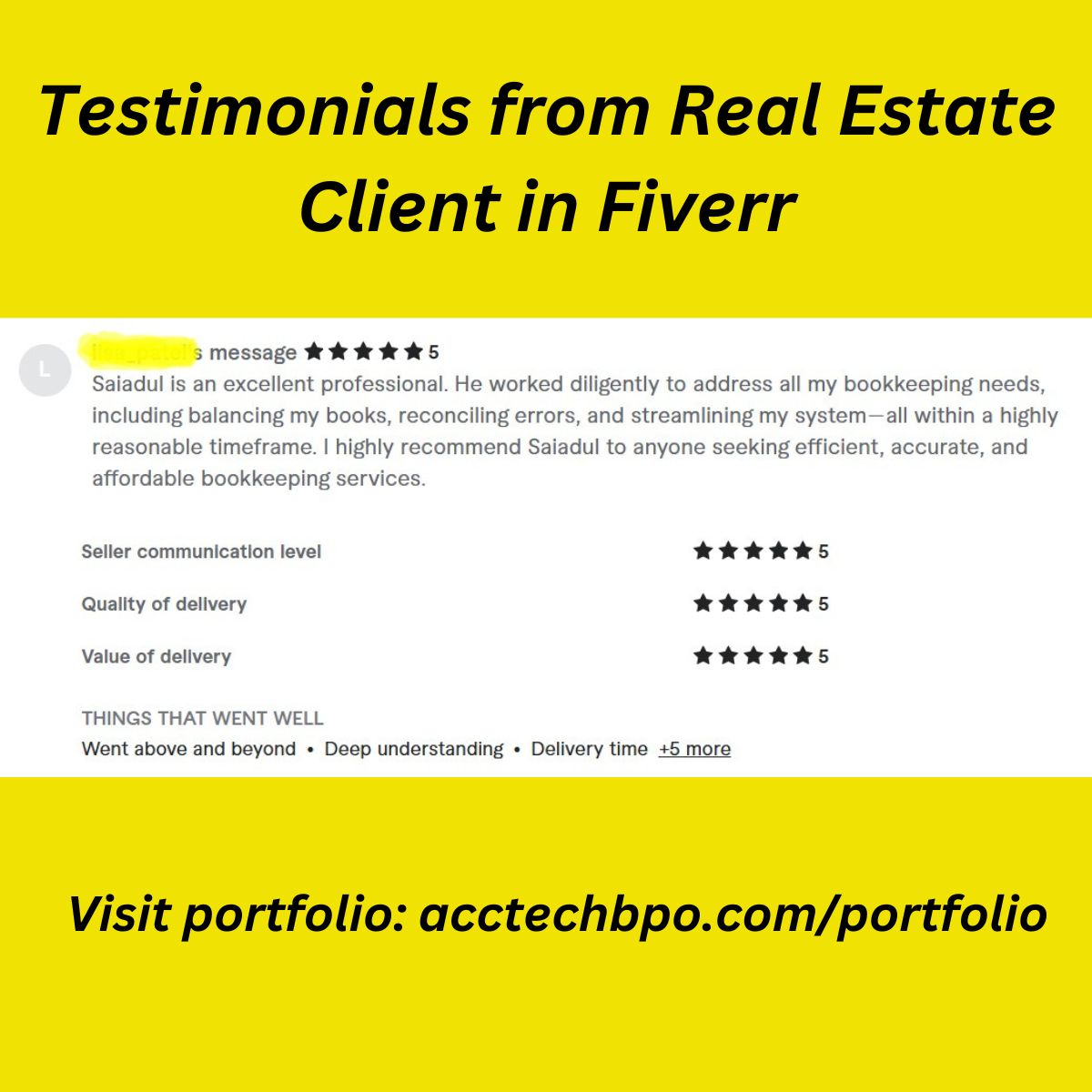 saiadulca's tweet photo. Testimonial from clients

#fiverr #bookkeeper #realestate #businessonwer https://t.co/JsFNuxM7F0