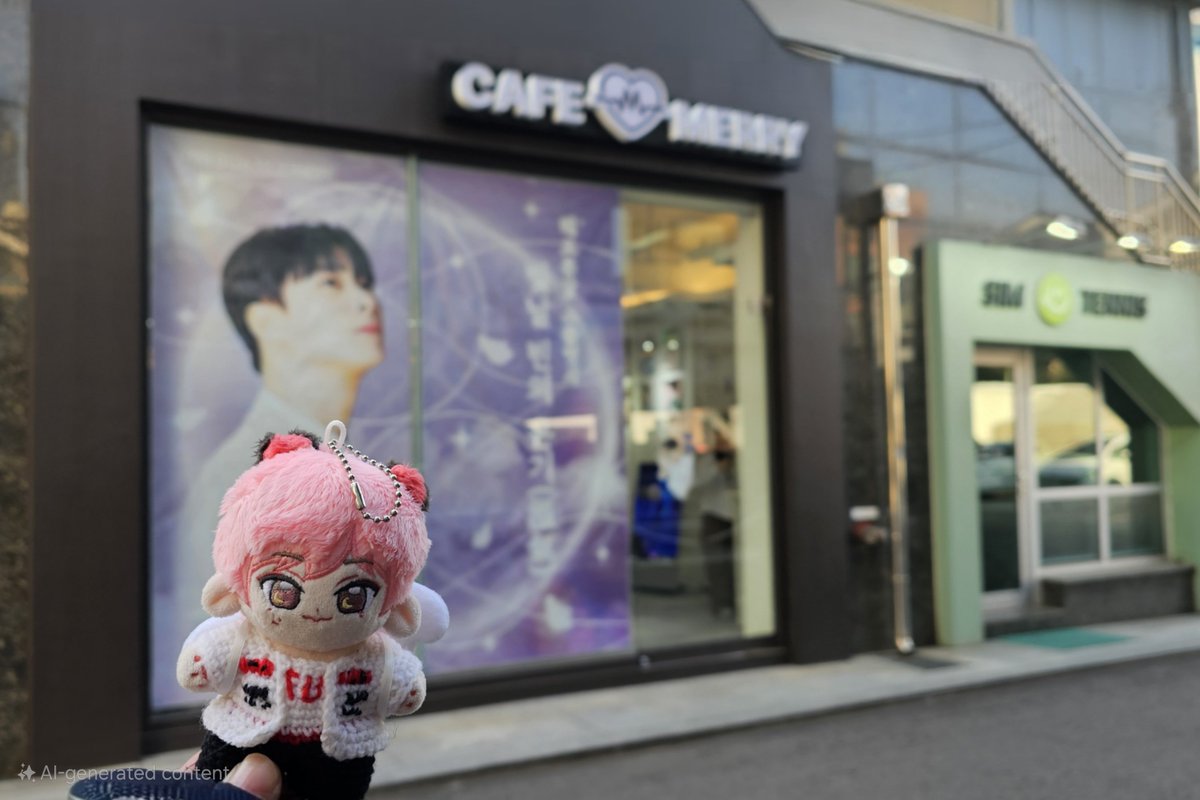 justminp's tweet photo. Cafe Merry 
Happy  Birthday 🎂 #MOONBIN #문빈
It's so cute and wonderful 🥰 https://t.co/wXip9yKNmB