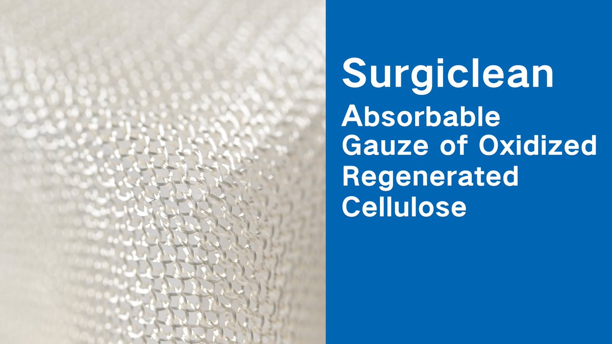 singclean's tweet image. Control Bleeding👊 Improve Healing

#Surgiclean #Absorbable Gauze of  Oxidized Regenerated Cellulose

Plant-based material
Low PH creates a bactericidal environment
#Multiple sizes/shapes
Sterile and Biodegradable
#Hemostasis within 3 minutes
Absorbed with 7-30 days
