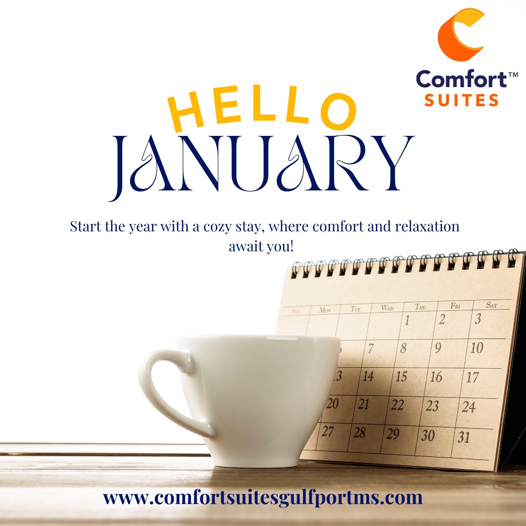 comfortsuitesms's tweet image. Every new beginning brings hope, ready to grow into brighter tomorrows and treasured memories.
Contact Us :+1 (228) 206-6446
Visit Us : comfortsuitesgulfportms.com
#HelloJanuary #RelaxAndUnwind #ComfortEveryStay #WinterVibes #StayCozy