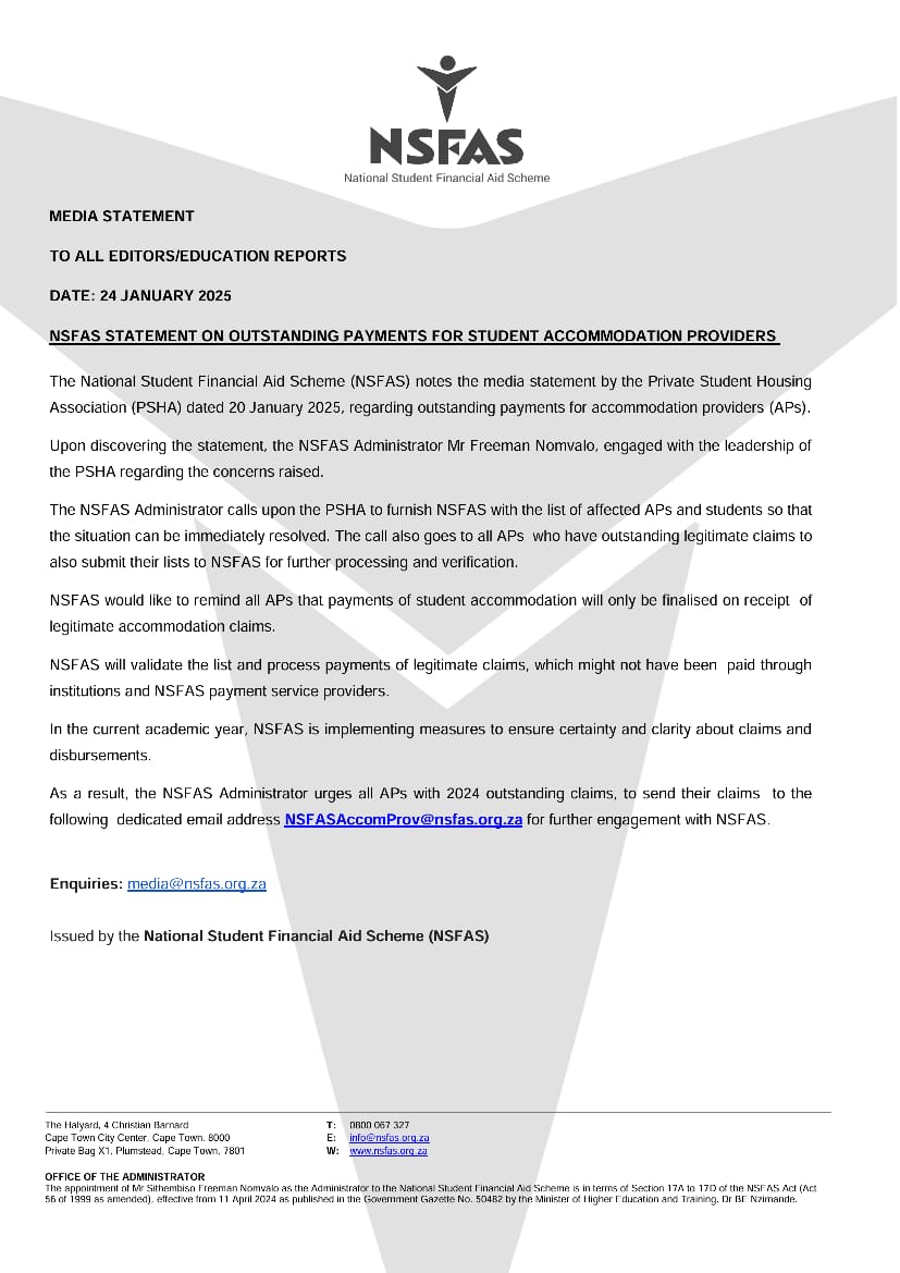 NSFAS tweet media