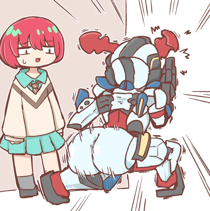 揺れる尻、ガンダム 