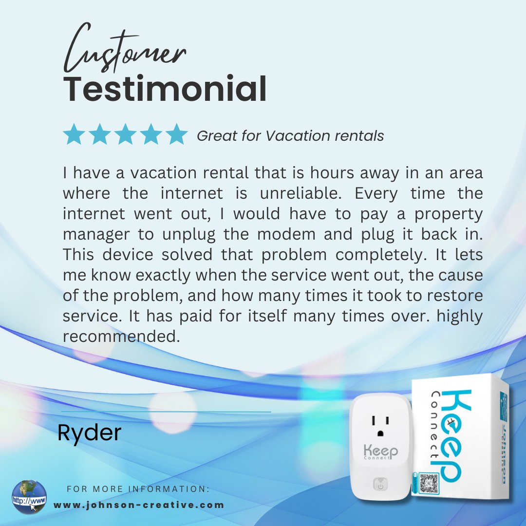 KeepConnectLLC's tweet photo. 𝐃𝐢𝐬𝐜𝐨𝐯𝐞𝐫 𝐰𝐡𝐚𝐭 𝐨𝐮𝐫 𝐬𝐚𝐭𝐢𝐬𝐟𝐢𝐞𝐝 𝐜𝐮𝐬𝐭𝐨𝐦𝐞𝐫𝐬 𝐚𝐫𝐞 𝐬𝐚𝐲𝐢𝐧𝐠 𝐚𝐛𝐨𝐮𝐭 𝐊𝐞𝐞𝐩 𝐂𝐨𝐧𝐧𝐞𝐜𝐭! 
Shop from our website at https://t.co/1Yr8D8cdqK

#KeepConnect #SmartDevice #Smarthome #Amazon #ebay #walmart #internetofthings https://t.co/WNeIV2VpHV
