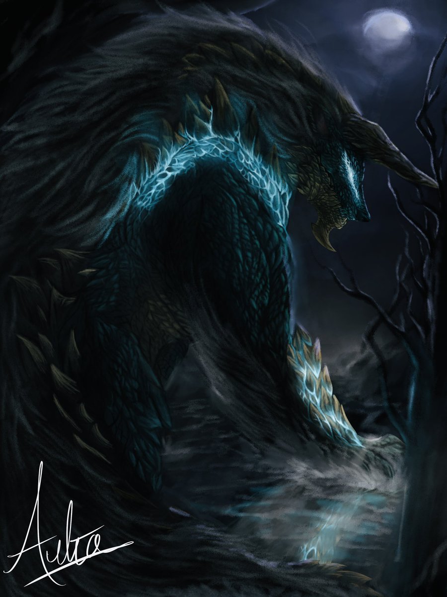 starvindinodood's tweet photo. Been a hot minute since i posted on here, but anyways, The Sacrilegious Thunder wolf, Zinogre

#zinogre 
#MonsterHunterWilds 
#Monsterhunterworld 
#monsterhunterrise 
#capcom
#MonsterHunter 
#MHGU
#digitalart https://t.co/4SZqSAM4la