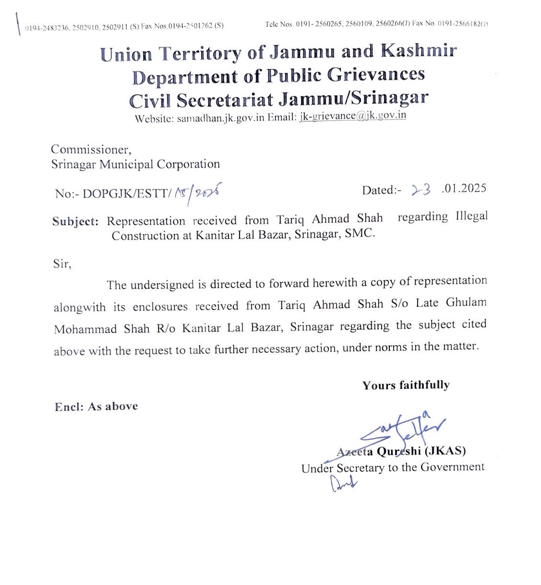 wasimaslamnit's tweet photo. Illegal Construction going on in Lalbazar Area Near GD Goenka ( Lankar Giest House ) Hope the same will be stopped under Law @OmarAbdullah  @nasirsogami @SMC_Srinagar @OfficeOfLGJandK @tanvirsadiq @JKHUDD1 Kindly. intervene https://t.co/kPdYZQKKWW