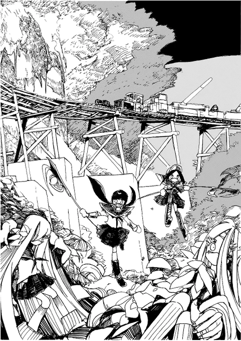 三年経った今はこんな感じになっているのだけれど、もう少し描線にメリハリをつけてもいいように思う 