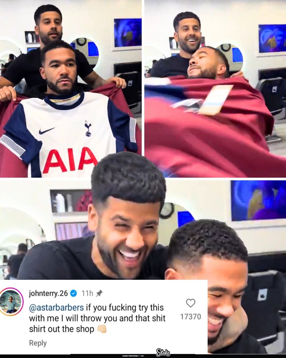 Nothing beats Barbers pulling pranks on football players.😂😂

The perfect way to start your day.

A funny thread 🧵