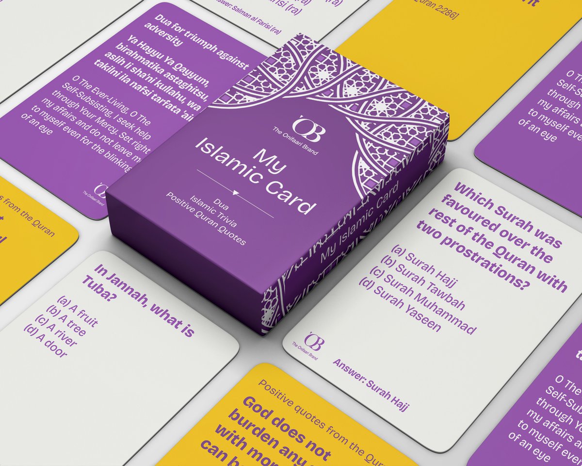 AjokeOnifaari's tweet photo. Introducing Our Ramadan 2025 Muslimah Essential Islamic Cards (Islamic Trivia, Dua, Positive Quotes from Quran) 

We are Calling on all Muslimahs, It’s time Strengthen your bond with Allah; Unlock a treasure trove of Islamic knowledge,Raise your mindset and Nourish your souls with positive Quranic quotes and Duas, Islamic Trivia all with our Islamic Cards

Muslimah Essential is indeed your Jannah Companion, Launching on 1st February,2025