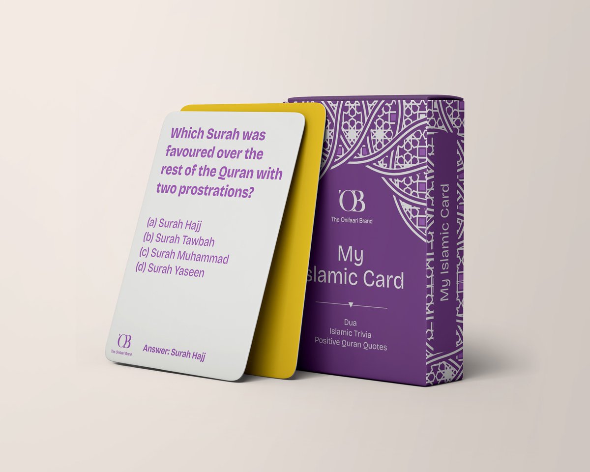 AjokeOnifaari's tweet photo. Introducing Our Ramadan 2025 Muslimah Essential Islamic Cards (Islamic Trivia, Dua, Positive Quotes from Quran) 

We are Calling on all Muslimahs, It’s time Strengthen your bond with Allah; Unlock a treasure trove of Islamic knowledge,Raise your mindset and Nourish your souls with positive Quranic quotes and Duas, Islamic Trivia all with our Islamic Cards

Muslimah Essential is indeed your Jannah Companion, Launching on 1st February,2025