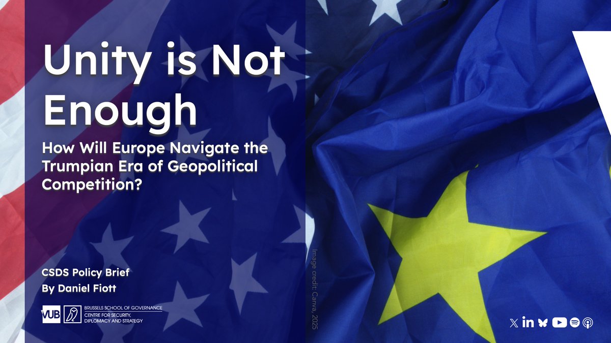 CSDS_Brussels's tweet photo. "Europeans may try to play President Trump at his own game through transactionalism, or to engage with China and others to hedge against Washington, but there are grave risks in pursuing these lines", argues @DanielFiott 

Read🔸 https://t.co/YpMO4nqQ3Z https://t.co/YnHIi32PfK