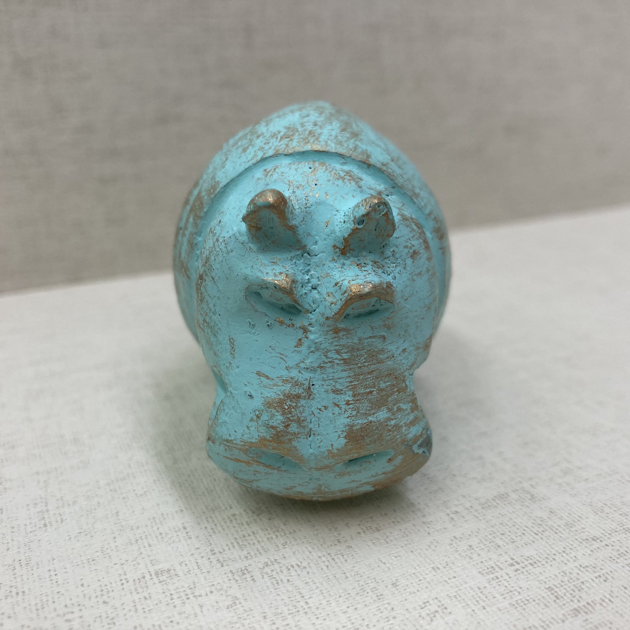 【週末セール】エジプト 青カバ 再生の守神 青いカバ ルリカ　ヒッポ Amazon.co.jp: 青いカバ エジプシャンブルー 置物 復活再生の