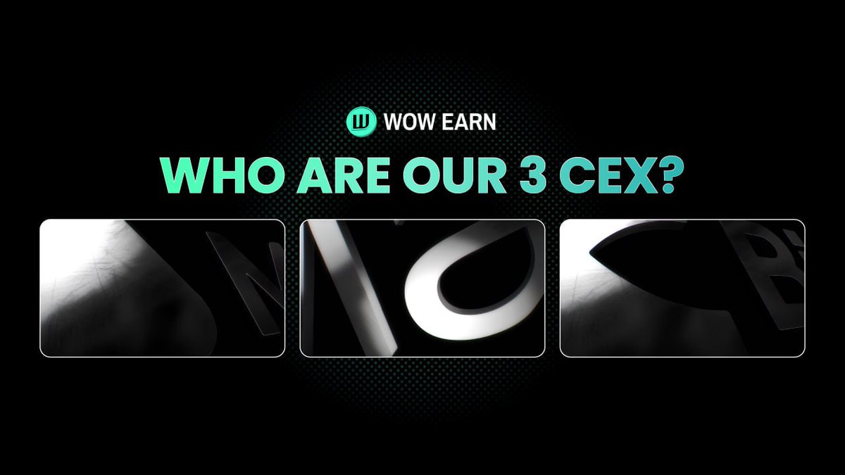 🚀 Guess the 3 CEXs Partnering with WOW EARN and Win a Whitelist Spot! 🌟

We’re excited to announce that WOW EARN is partnering with 3 top-tier CEXs for our upcoming launch! But can you guess who they are? 🤔

Here’s how you can participate:
1️⃣ Comment below with the names of