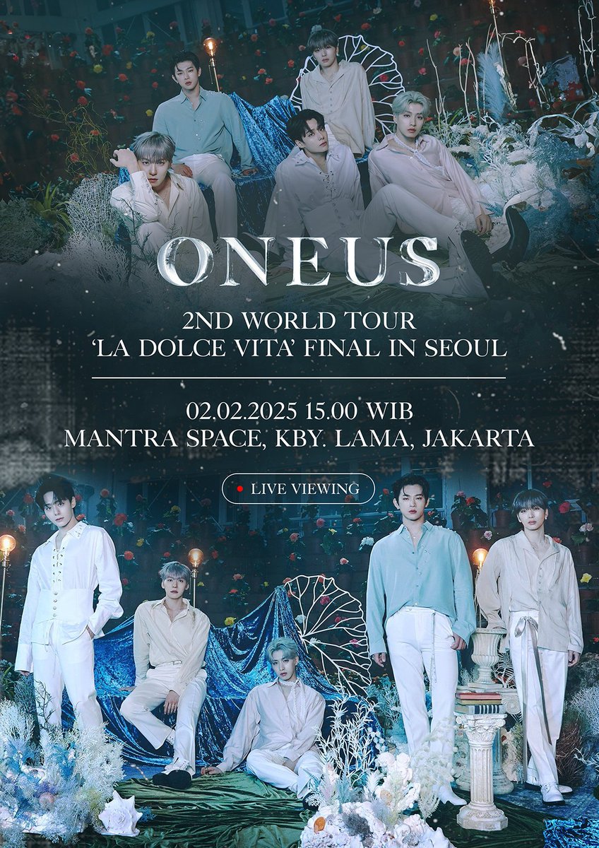 moonproject_ina's tweet photo. 📽️ Nobar ONEUS 'La Dolce Vita' In Seoul 📽️ 

📢 Registrasi Dibuka!

Detail event:
🗓️ 2 Februari 2025
🏡 Mantra Space
🗺️ Jl. Baru No.3, RT.10/RW.3, Kebayoran Lama, Jakarta Selatan 
🔍 https://t.co/rGWWANBGGN
⏰ 14.30-18.00
💵 HTM 125k (inc. goodies, snack)

#ONEUS #ONEUS_IND https://t.co/7oorLcFcBK