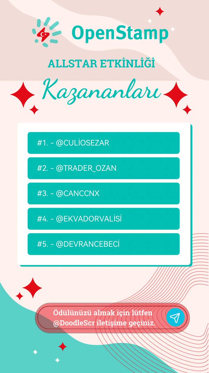 OpenStamp Türkçe 🇹🇷 tweet media