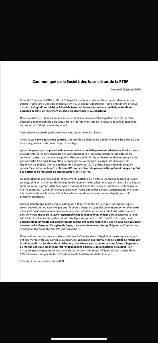 EmileFeller's tweet photo. Je suis très fier de travailler pour cette grande maison qu’est la @RTBF. Nous ne céderons pas. https://t.co/kgeuHk5L2J