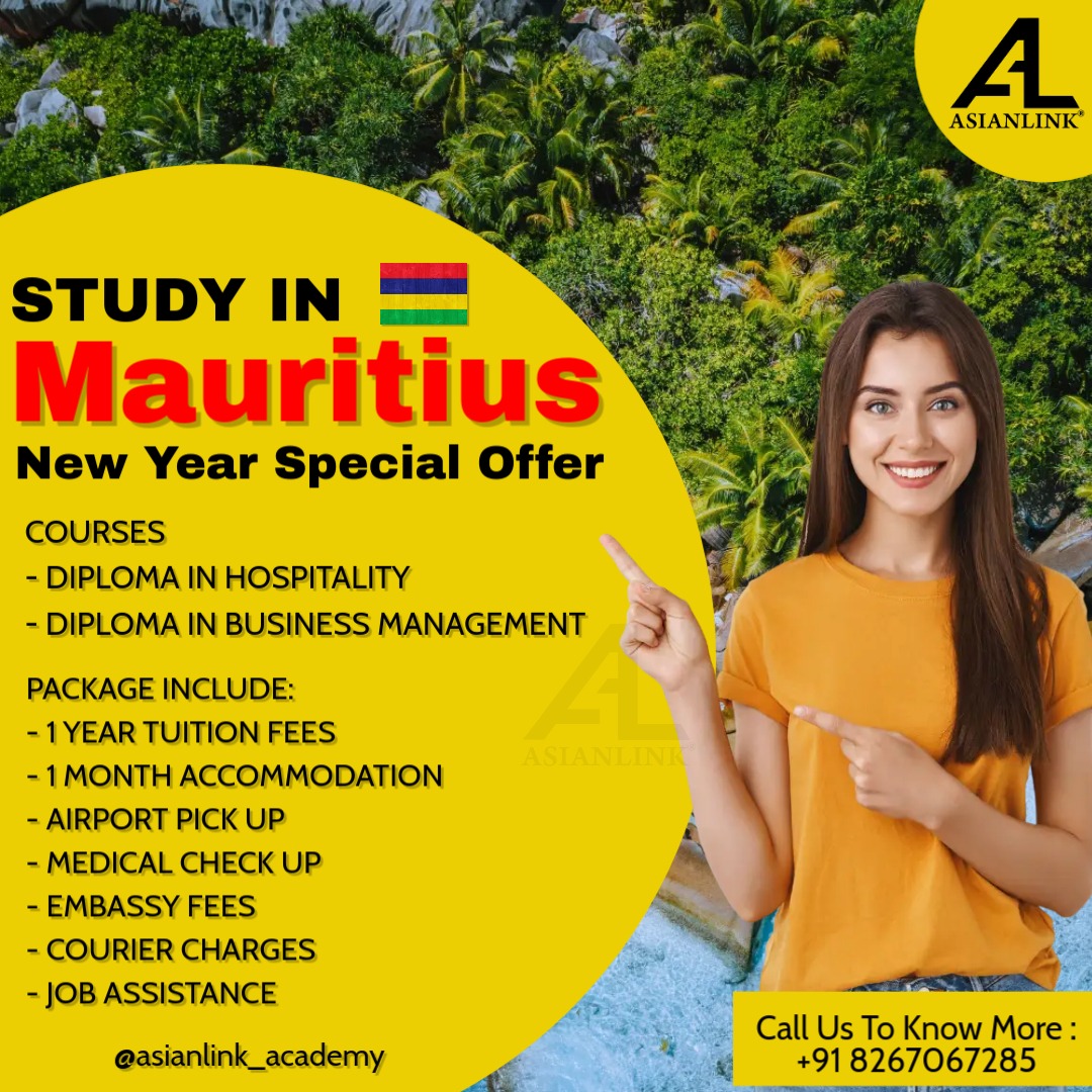 AsianlinkEdu's tweet image. #StudyInMauritius #MauritiusEducation #StudyAbroadOpportunities #GlobalCareer #HospitalityDiploma #BusinessManagementCourses #NoIELTSRequired #AffordableEducation #InternationalStudents #CareerSuccess  #asianlinkacademy #asianlinkconsultancy #hrasianlink #manthanbaba #mauritius