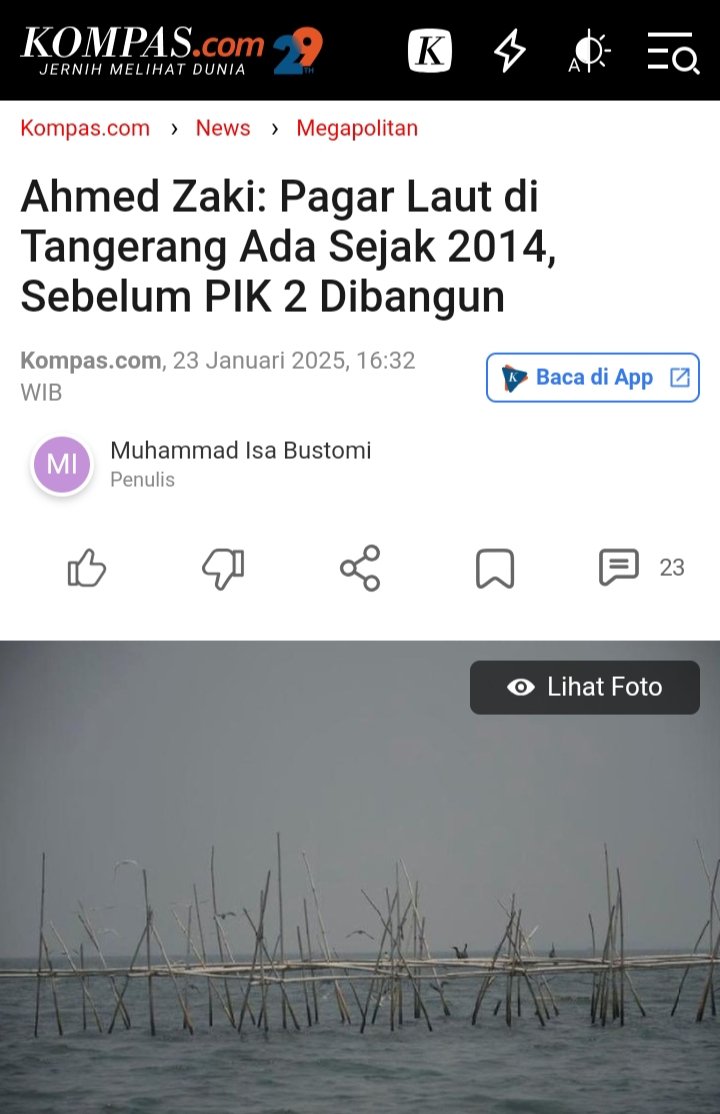 Franken_blues's tweet photo. Gagal lagi aja yg mau framing menyudutkan Pak Jokowi.

Mantan Bupati Tangerang, Ahmed Zaki Iskandar, mengatakan Pagar Laut yg sdg heboh sdh ada sejak thn 2014.
Sebelum PIK 2 dibangun dan sebelum Pak Jokowi jadi Presiden.

https://t.co/z5Q6WcR6Eq https://t.co/AMU5HSwPYJ