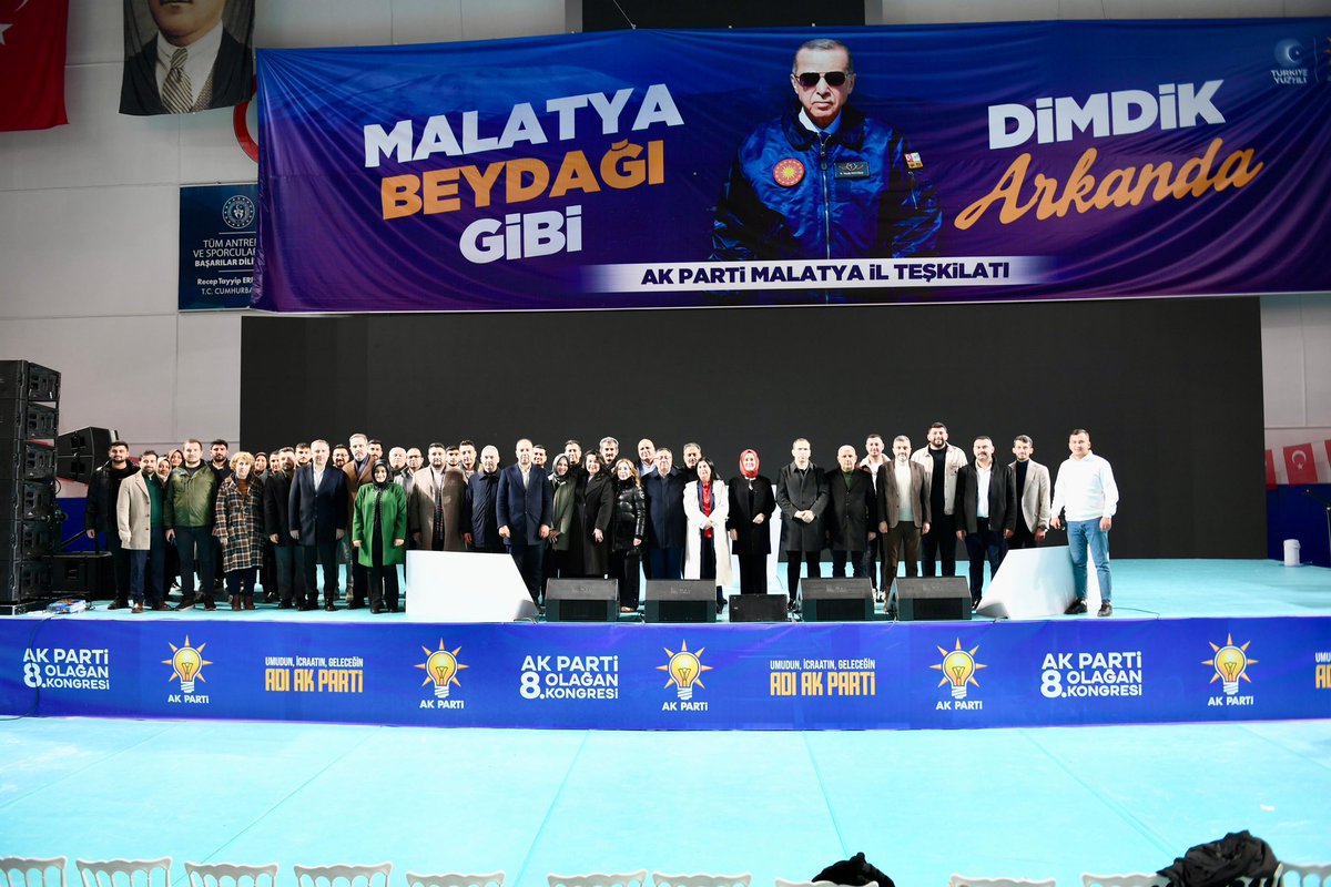 Malatya 8.olağan kongre çalışmalarımızı tamamladık.Tüm Malatya Teşkilatımız ve Genel Merkez Koordinatör ekibi olarak Cumhurbaşkanımız ve Genel Başkanımız ile Malatyalı hemşerilerimizi buluşturmaya hazırız.