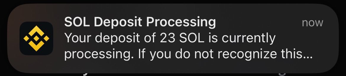 How will you react if you randomly get 23 sol into your Binance account?  

 2 random comments will win some sol!  Shooooot  🔫