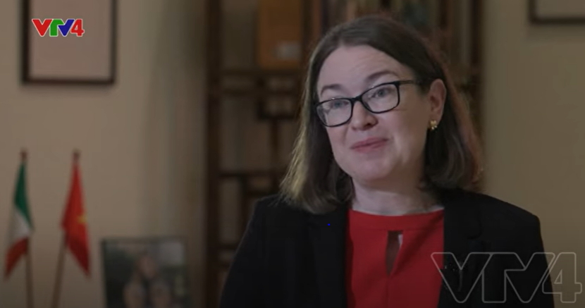 irlembvietnam's tweet photo. Before the Lunar New Year starts, check out when Ambassador Ní Fhallúin joined other ambassadors for an interview with VTV, looking back on 2024 and sharing her thoughts on what’s ahead for Vietnam in 2025 📷📷
1. https://t.co/3JLUwZ16tL [09:23]
2. https://t.co/6WBbUcHQlO [03:47] https://t.co/2lwZwzy26R
