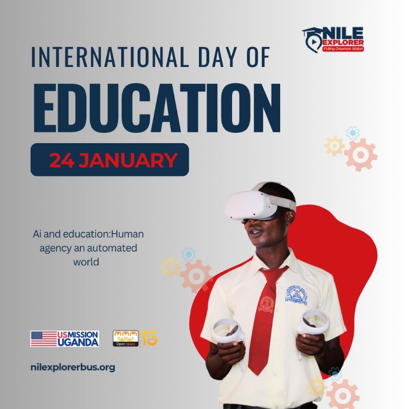 Nile_Explorer's tweet photo. Today, on #InternationalDayOfEducation, we’re celebrating the power of education to shape the future! 

As the Nile Explorer project, we’re empowering young minds in underserved communities with the tools to create and innovate therefore #PuttingDresmsInMotion