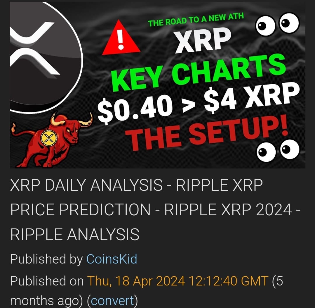 Those were the good old days when #xrp was floating in the sub $0.50c range.

It felt like an eternity, didn't it.

Every day, I was grinding out the same old #xrp video with my macro outlook of a VERTICAL breakout of the all-time high, mixed in with some $xrp micro trading