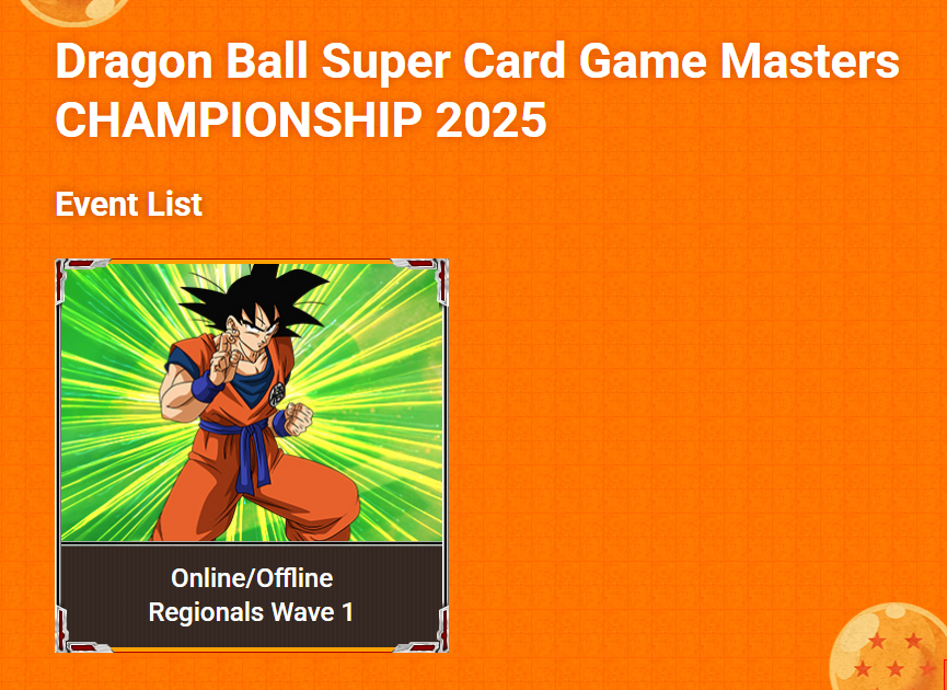 Website Update] Hey DBSCG fans! Here is what was updated this week on the  website! EVENT: DBSCG Championship 2025 https://t.co/5kfkaRo0lE EVENT:  DBSCG Championship 2025 Online/Offline Regionals Wave 1  https://t.co/K770LAwgt3 Check it out! #