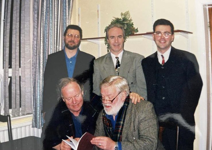 Abbey_CBS's tweet photo. The Abbey Grammar is deeply saddened to learn of the recent passing of Michael Longley. As an artistic director of the Arts Council Michael was instrumental in setting up the Writers- in- Schools programme to narrow the distance between the author and his/ her work. Recognised as one of the greatest poets of his generation, not only nationally but internationally, Michael was kind enough to gift Abbey Press ( the school’s own publishing house) with two special books: ‘ Broken Dishes’ and ‘Out of the Cold.’ A frequent visitor to the Abbey, we are grateful for Michael’s enthusiasm, energy and expertise as he carried his poetry to readers, young and old. Rest in peace, Michael!